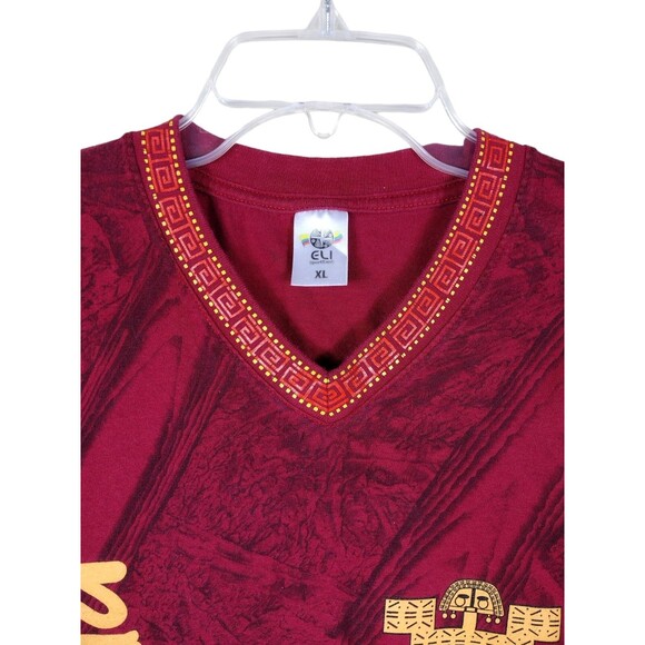 San Andres Island Columbia Souvenir Womens XL Tshirt Red V-Neck Short Sleeve - Picture 2 of 5